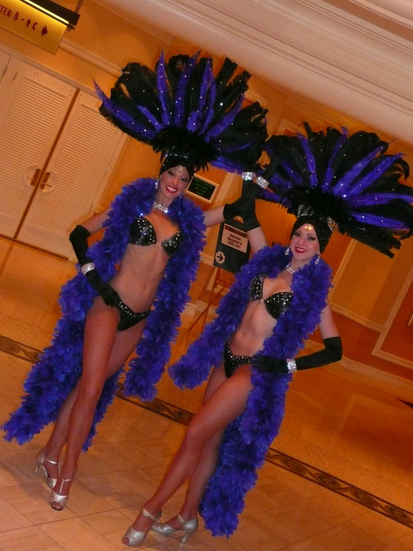 Black & Royal Blue Showgirls